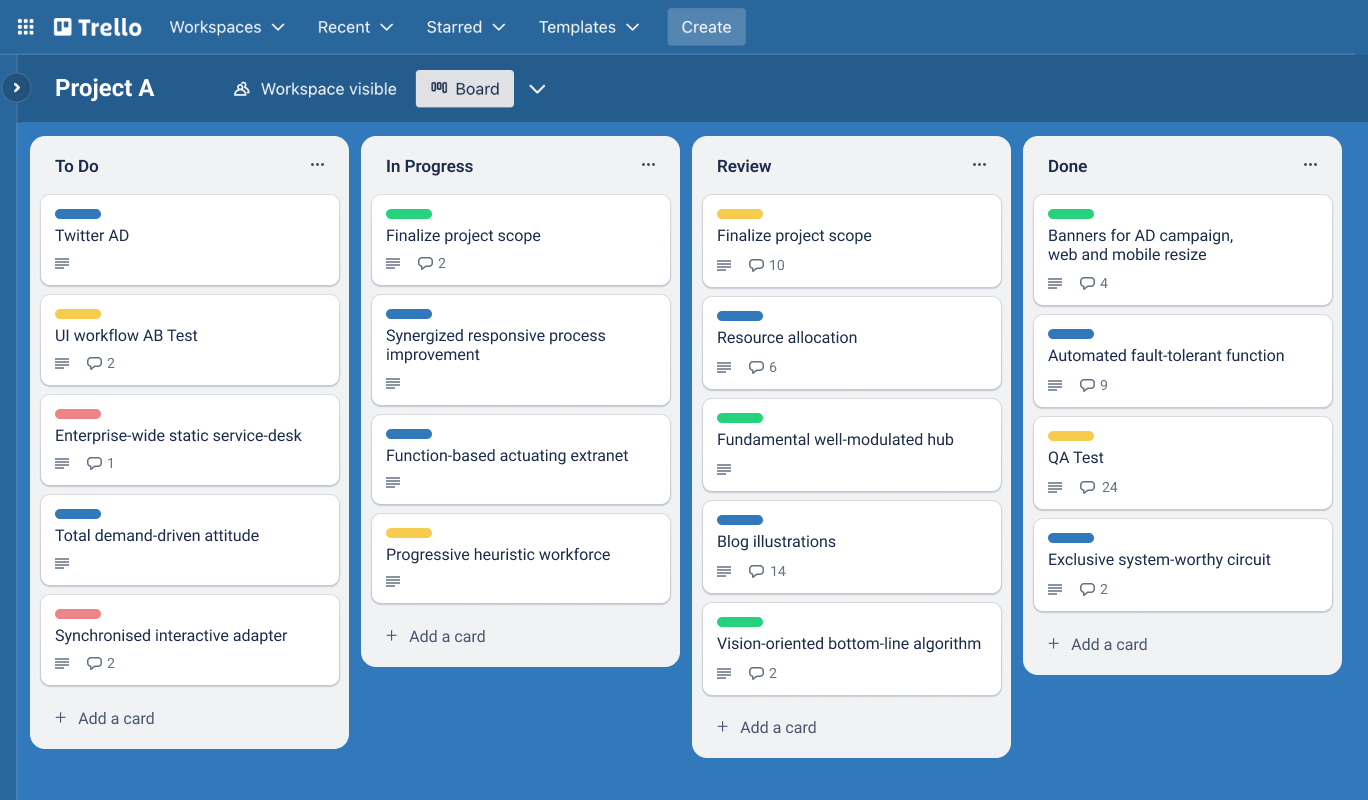 Kanban-Style Boards
